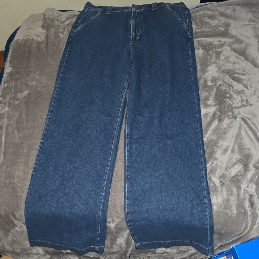 a.n.a. High-Rise Wide Leg Denim Jeans, 18